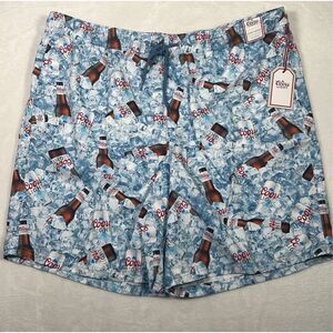 Coors Lite‎ big & tall elastic waist swim trunk New with tags Men size 2XL